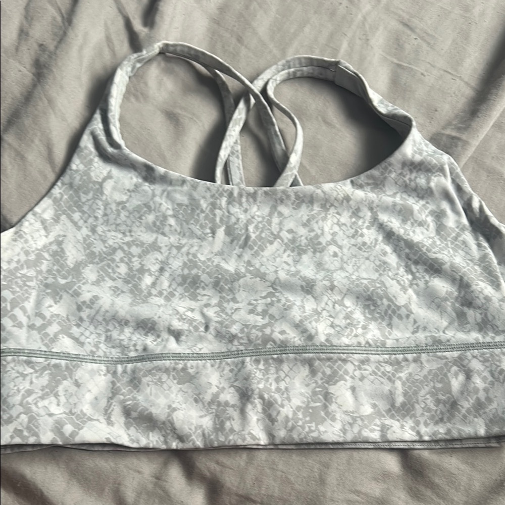 Lululemon Athletica Gray Velvet Sports Bra